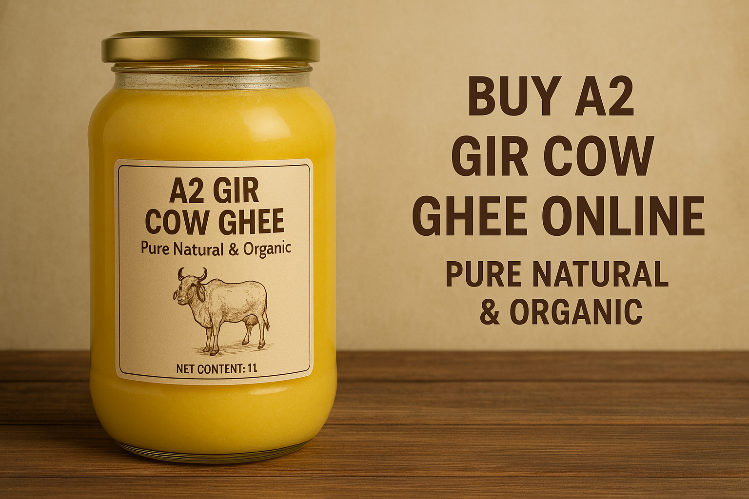 Buy A2 Gir Cow Ghee Online Pure Natural & Organic