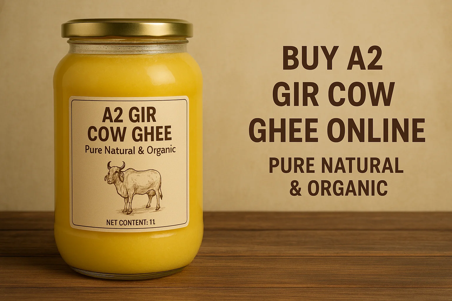 Buy A2 Gir Cow Ghee Online Pure Natural & Organic